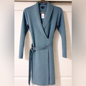 Ann Taylor Factory Blue Long Sleeve Dress